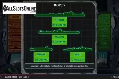 Jackpots. Battleship Direct Hit from Red7