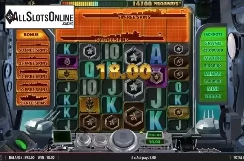 Win Screen. Battleship Direct Hit from Red7
