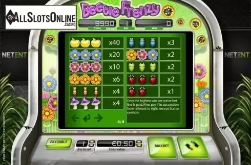 Screen3. Beetle Frenzy from NetEnt