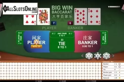Win Screen 3. Big Win Baccarat from iSoftBet