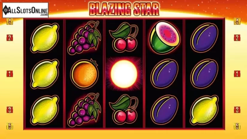 Reel screen. Blazing Star HD from Merkur