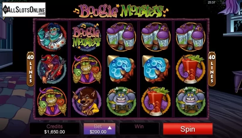 Screen 1. Boogie Monsters from Microgaming