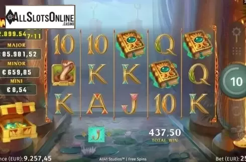 Free Spins 2. Book of Atem WowPot from All41 Studios