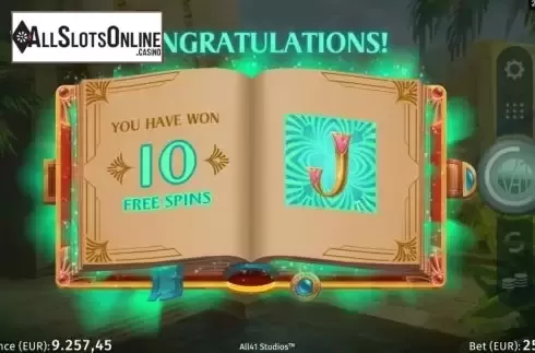 Free Spins 1. Book of Atem WowPot from All41 Studios