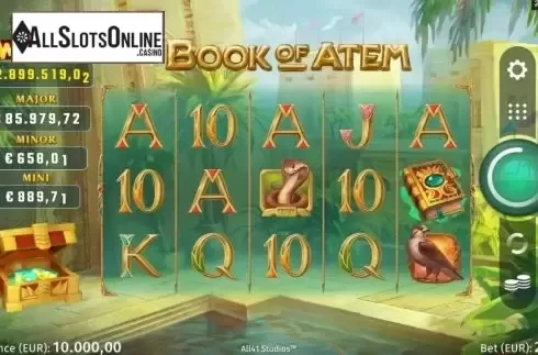 Reel Screen. Book of Atem WowPot from All41 Studios