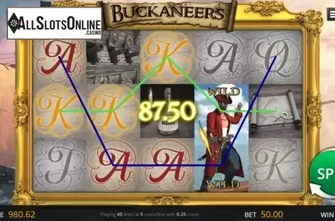 Win Screen. Buckaneers from Genii