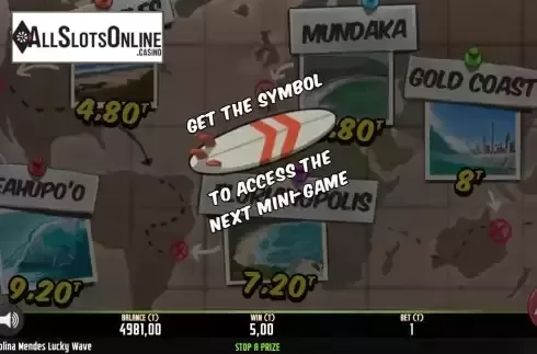 Bonus Game screen 2
