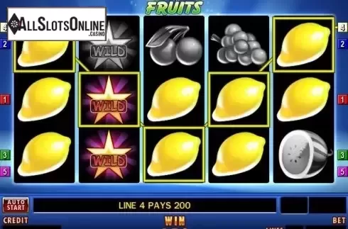 Screen4. Cash Fruits Wild from Merkur