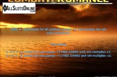 Paytable 2. Combat Romance from Casino Technology