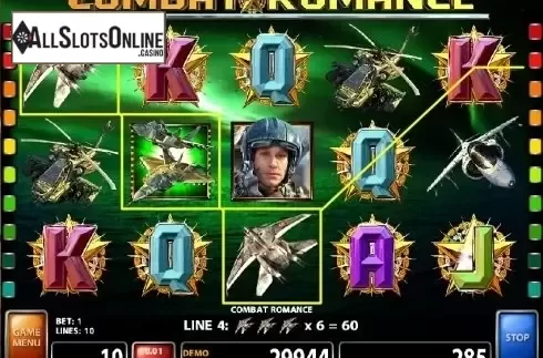 Screen 3. Combat Romance from Casino Technology