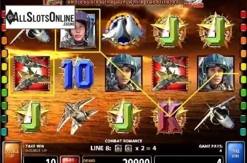 Screen 1. Combat Romance from Casino Technology