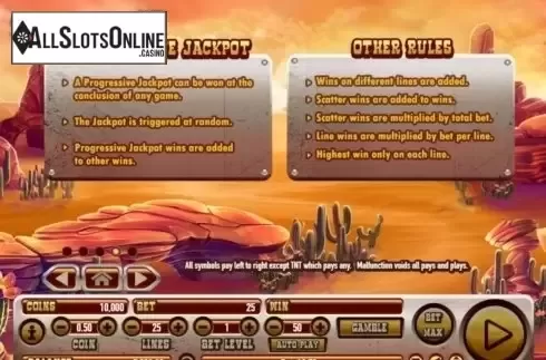 Paytable 4. Coyote Crash from Habanero