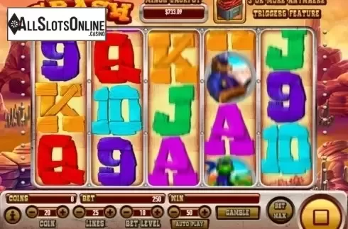 Reels spin screen. Coyote Crash from Habanero