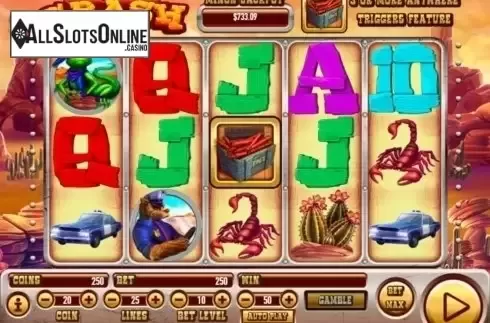 Reels screen. Coyote Crash from Habanero
