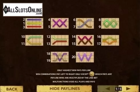 Paylines. Daring Dave & the Eye of Ra from Playtech
