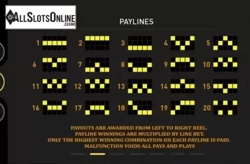 Paytable 2. Desert Oasis from GamePlay