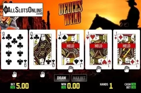 Game Screen 1. Deuces Wild (World Match) from World Match