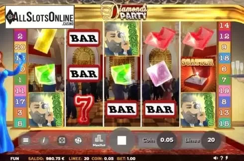 Bonus Game screen