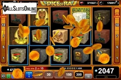 Win Screen 3. Dice of Ra from EGT