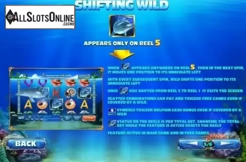 Paytable 5. Dolphin Cash from Playtech