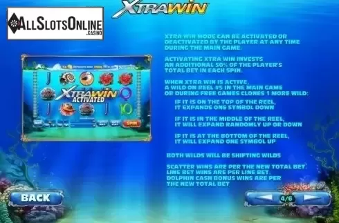 Paytable 4. Dolphin Cash from Playtech