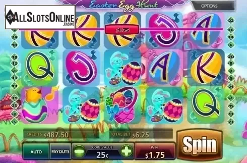 Win screen. Easter Egg Hunt from MultiSlot