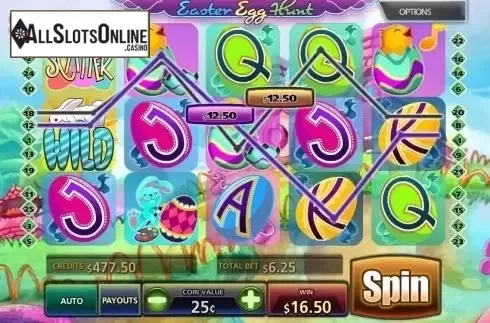 Win screen. Easter Egg Hunt from MultiSlot
