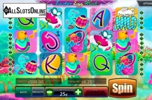 Reel screen. Easter Egg Hunt from MultiSlot
