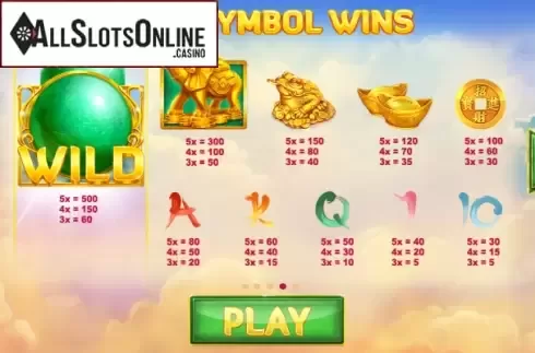 Paytable 4. Elephant Treasure from Red Tiger