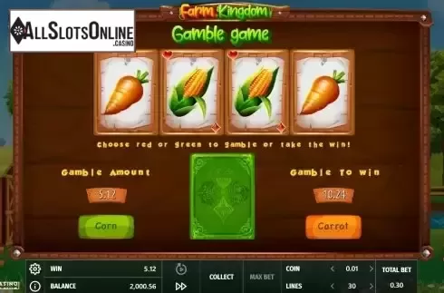 Gamble Double Up Screen