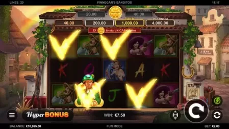 Finnegan's Banditos slot screenshot 2