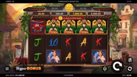 Finnegan's Banditos slot screenshot 1