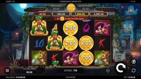 Finnegan's Banditos slot screenshot 4