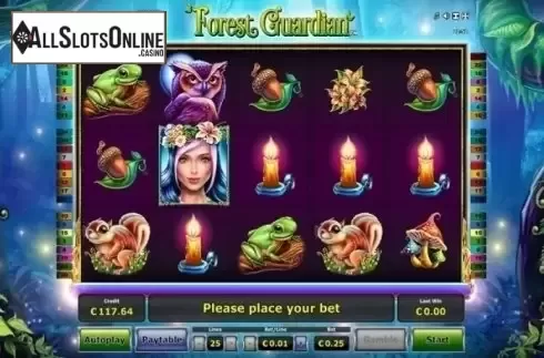 Reels screen. Forest Guardian from Greentube
