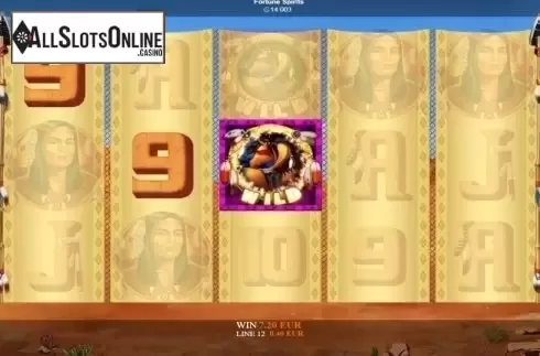 Win Screen. Fortune Spirits from Betixon