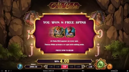 Fortunes of Alibaba slot screenshot 3