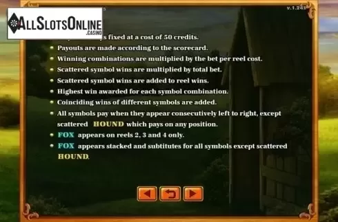 Game Rules. Foxi (GMW) from GMW