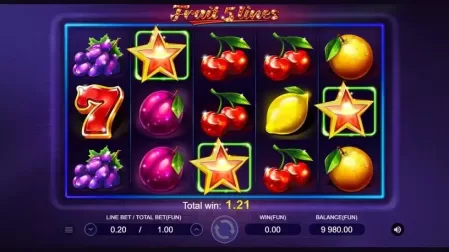 Fruit 5 Lines slot screenshot 3