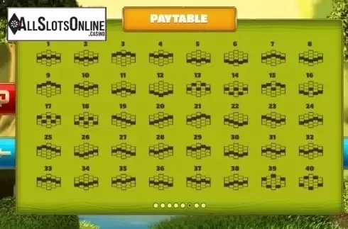 Paytable 6. Furious Furry Fiends from The Games Company