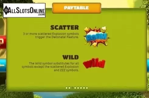 Paytable 3. Furious Furry Fiends from The Games Company