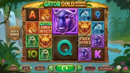 Gator Gold Deluxe Gigablox slot screenshot 1