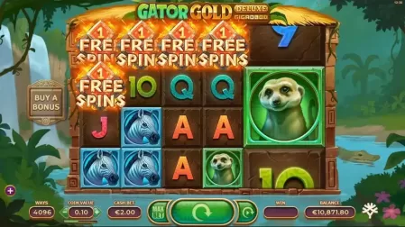 Gator Gold Deluxe Gigablox slot screenshot 2