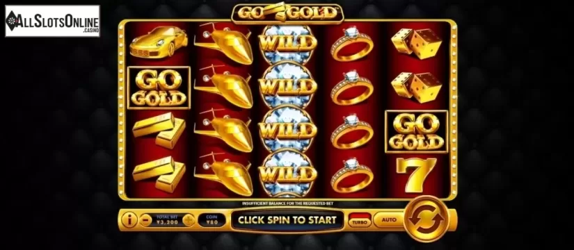Game Workflow screen . Go Gold from Skywind Group