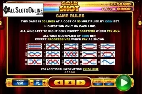 Rules. Gold Shot from Skywind Group