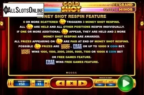 Respin. Gold Shot from Skywind Group