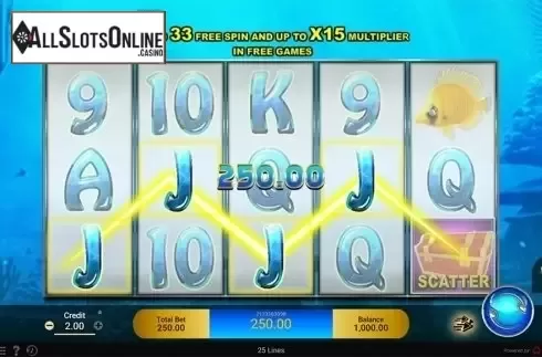 Win screen. Golden Whale from Spadegaming