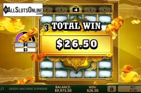 Total Win in Free Spins Screen