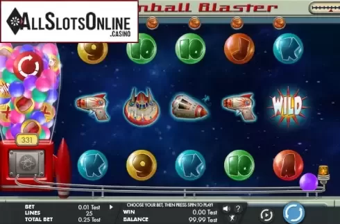 Reel screen. Gumball blaster from Genesis