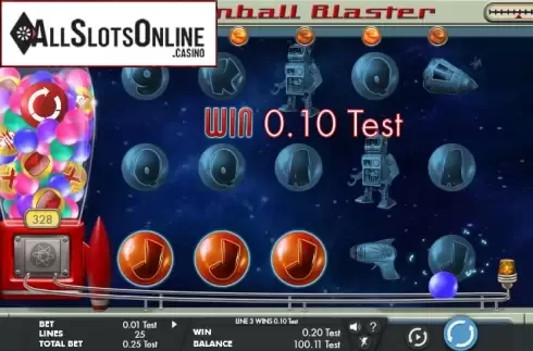 Win screen. Gumball blaster from Genesis