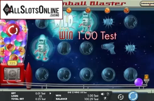 Win screen. Gumball blaster from Genesis